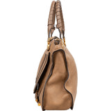 Chloé Grained Leather Marcie Satchel Handbag