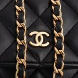 Chanel Quilted Lambskin Wallet On Chain Crossbody Bag