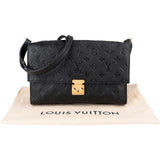 Louis Vuitton Noir Monogram Empreinte Leather Fascinante Crossbody Bag