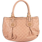 Gucci Leather GG Monogram Scarlet Handbag - vintageandkickz