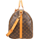 Louis Vuitton Monogram Canvas Keepall 55 Bandoulière Travel Bag