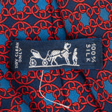 Hermès Geomatric Print Silk Tie Krawatte