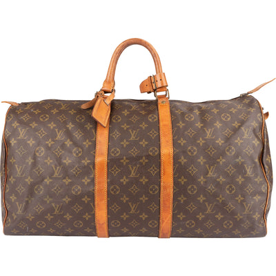 Louis Vuitton Monogram Canvas Keepall 55 Travel Bag