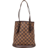 Louis Vuitton Monogram Damier Ebene Bucket PM Shoulder Bag - vintageandkickz