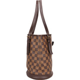 Louis Vuitton Monogram Damier Ebene Bucket PM Shoulder Bag - vintageandkickz