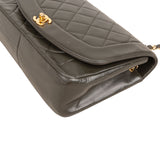 Chanel Quilted Lambskin 24K Gold Diana Single Flap Crossbody Bag