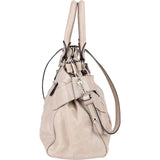 Miu Miu Vitello Lux Leather Bow Small Hobo Handbag