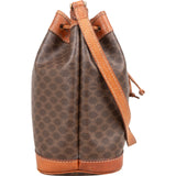 Celine Macadam Monogram Drawstring Bucket Crossbody Bag