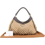 Gucci Monogram GG Canvas Abbey D-Ring Hobo Shoulder Bag