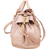 Miu Miu Vitello Lux Bow City Handbag
