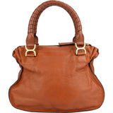 Chloé Grained Calfskin Marcie Satchel Handbag