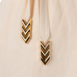 Louis Vuitton Sample Black & Geige Golden Metal Details Belt Top Dress (FR 36-38 / DE 34-36))