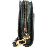 Louis Vuitton Green Taiga Leather Pochette Homme Clutch