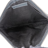Balenciaga Grey Arena Leather Classic City Clip Clutch