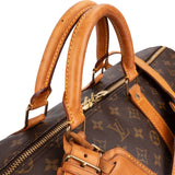 Louis Vuitton Monogram Canvas Keepall 55 Bandoulière Travel Bag