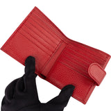 Gucci Pebbled Leather Interlocking G Compact Wallet
