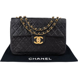 Chanel Quilted Lambskin 24K Gold Maxi Single Flap Crossbody Bag