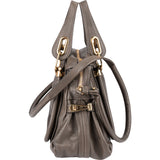 Chloé Pebbled Leather Paraty Shoulder Handbag