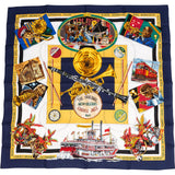 Hermès New Orleans Creole Jazz Silk Carre 90 Scarf Tuch