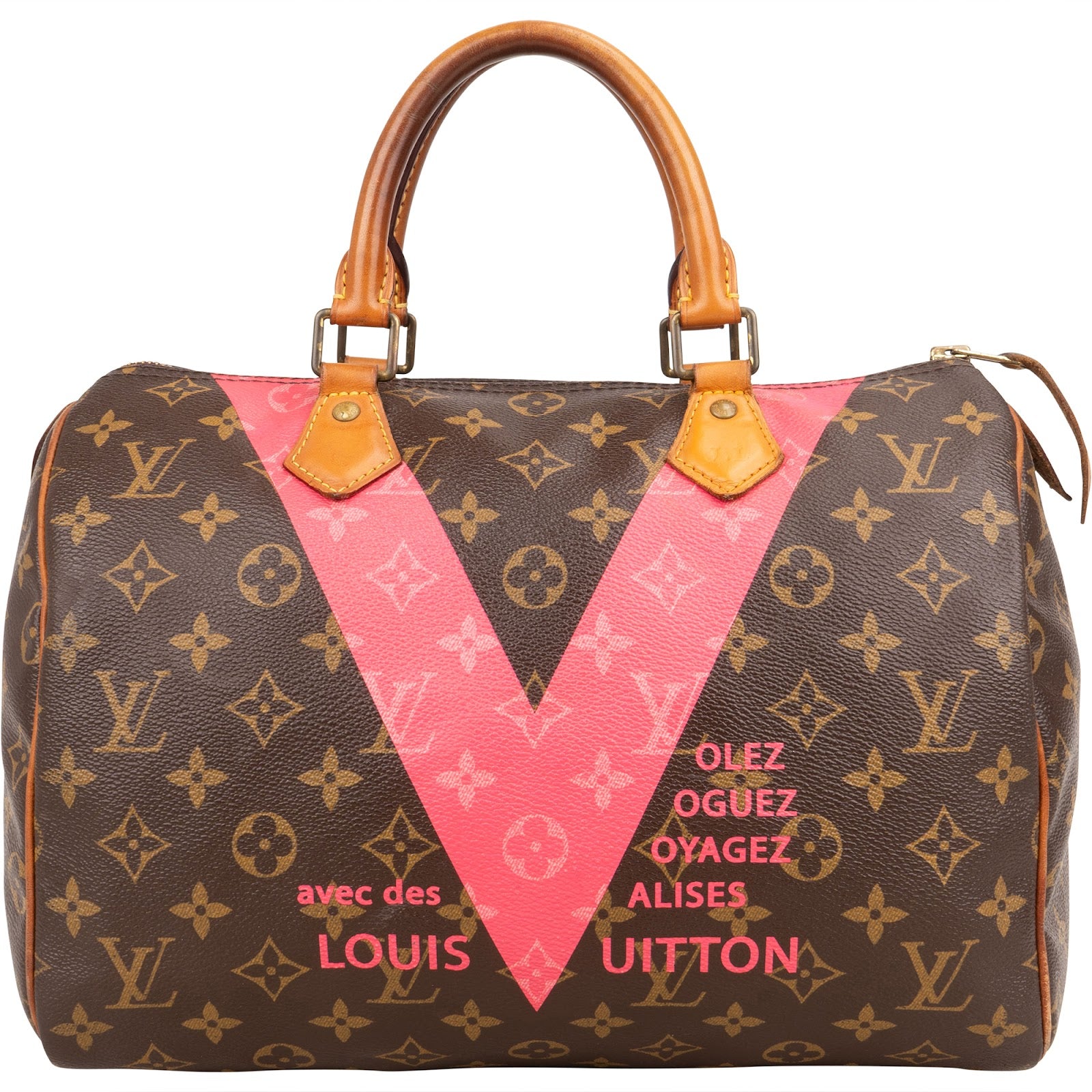 Louis Vuitton Monogram Canvas Limited V Speedy 30 Handbag - vintageandkickz