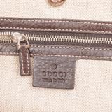 Gucci Monogram GG Canvas Web Detail Tote Shoulder Bag