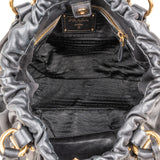 Prada Soft Calf Leather Gaufre Satchel Handbag