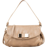 Chloé Leather Lily Bow Pochette Handbag