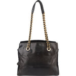 Prada Nylon and Leather Chain Tote Shoulder Bag - vintageandkickz