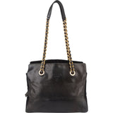 Prada Nylon and Leather Chain Tote Shoulder Bag - vintageandkickz