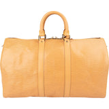 Louis Vuitton Beige Epi Leather Keepall 45 Travel Bag