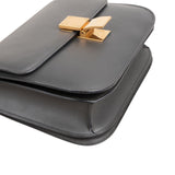 Celine Grey Calfskin Classic Box Bag Medium Crossbody Bag