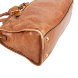 Miu Miu Vitello Lux Shine Leather Bauletto Handbag