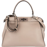 Fendi Selleria Leather Peekaboo Handbag - vintageandkickz