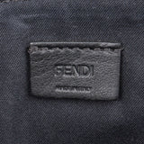 Fendi Black Leather Rainbow Studded Crossbody Bag