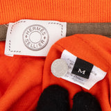 Hermès Orange Cotton Side Patches Sellier Polo T-Shirt (M)