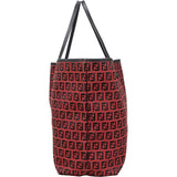Fendi FF Monogram Zucca Roll Tote Shoulder Bag