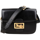 Celine Boxcalf Leather Horse Carriage Triomphe Shoulder Bag