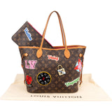 Louis Vuitton Monogram Canvas Illustre LV World Neverfull MM Shoulder Bag