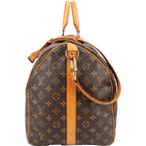 Louis Vuitton Monogram Canvas Keepall 55 Bandoulière Travel Bag
