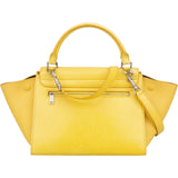 Celine Yellow Grained Leather Trapeze Handbag
