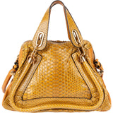 Chloé Python Leather Paraty Shoulder Bag