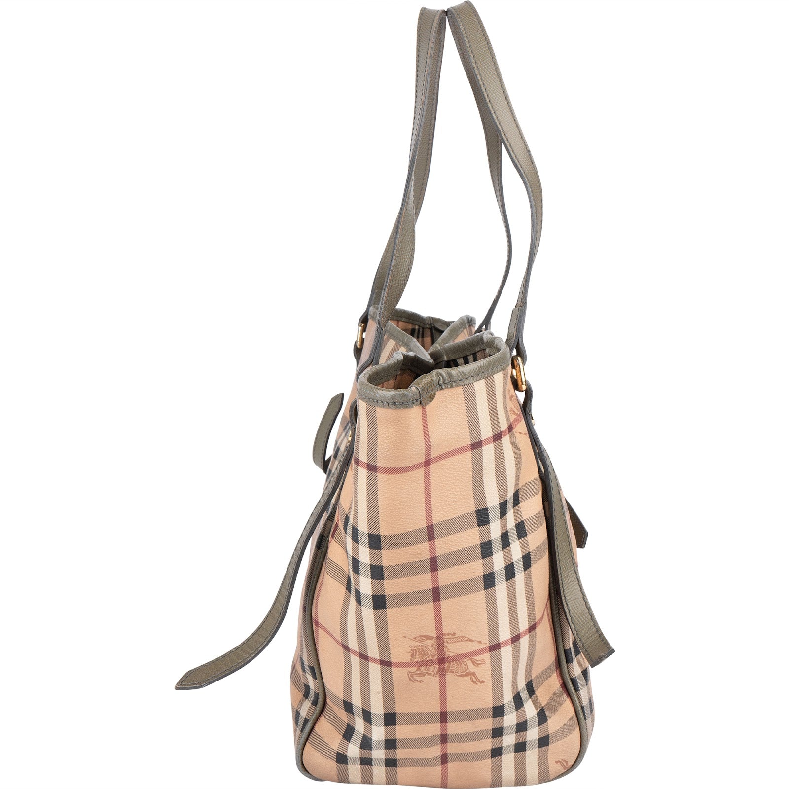 Burberry Haymarket Check Canterbury Tote Shoulder Bag - vintageandkickz