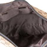 Gucci Monogram GG Double Pocket Hobo Shoulder Bag