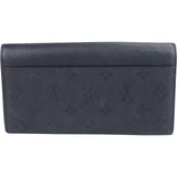 Louis Vuitton Leather Monogram Empreinte Sarah Wallet