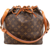 Louis Vuitton Monogram Canvas Sac Noé Petit Shoulder Bag