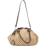 Gucci Monogram GG Canvas Sukey Satchel Shoulder Bag