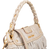 Miu Miu Quilted Vitello Leather Small City Handbag
