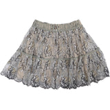 Chanel Multicolor Spitze Lace Tiered Skirt (DE 34 / FR 36)