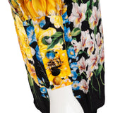 Gucci Multicolor Silk Floral Print Pussy-Bow Dress (IT42)