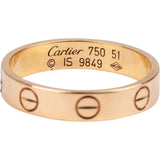 Cartier Au 750 Gold LOVE Wedding Band Ring (#51)